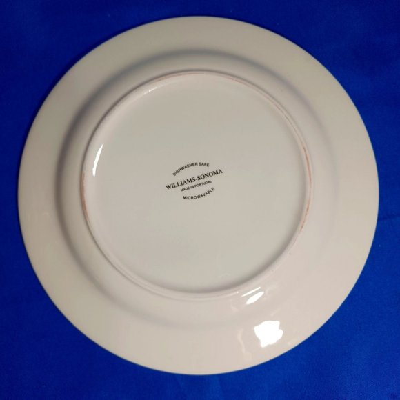 4 Williams Sonoma Portugal Pottery Christmas in Paris Salad Dessert Plates Set - Picture 10 of 10